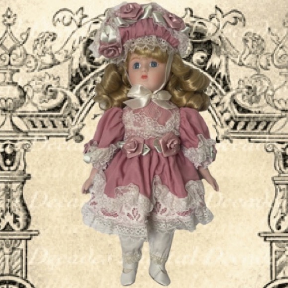 Vintage Victorian Lace Porcelain Doll Helene Victorian Edwardian Renaissance